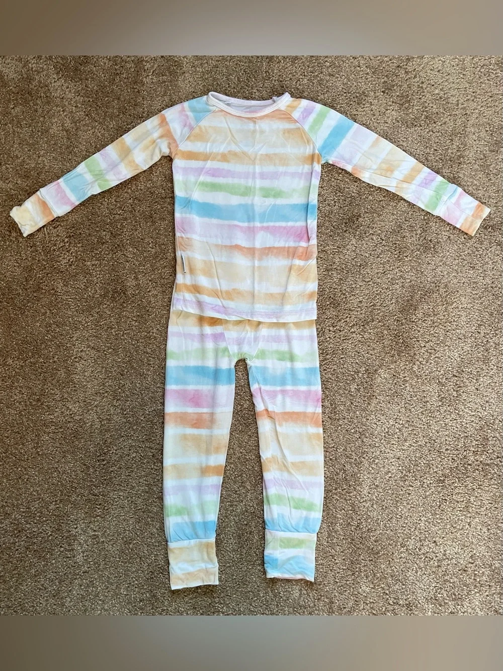 Joss + j - Sunset Stripes Bamboo Viscose Lounge/Pajama Set | 18-24 Months